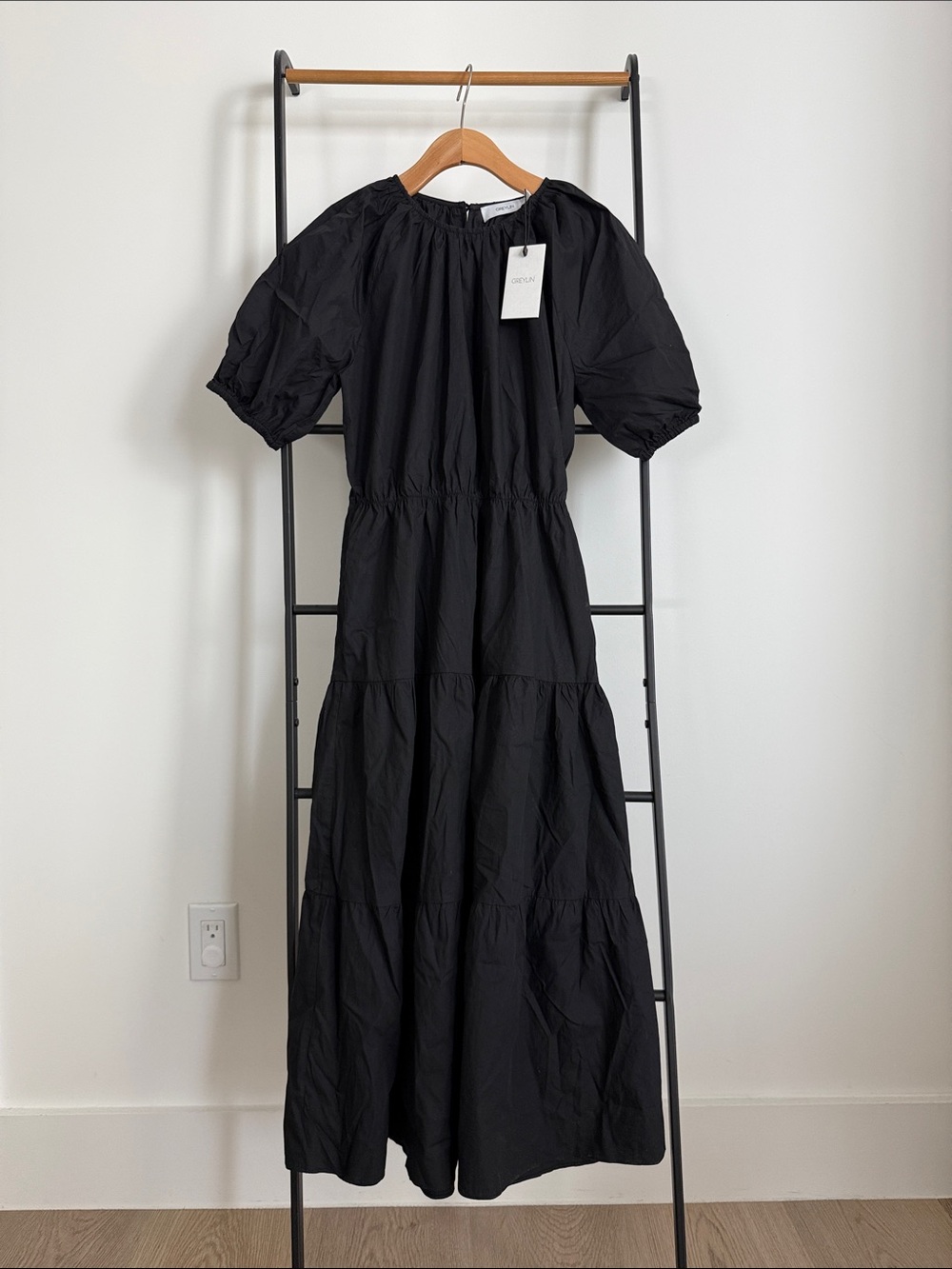 Greylin - -Short-Sleeve Puff-Sleeve Maxi Dress